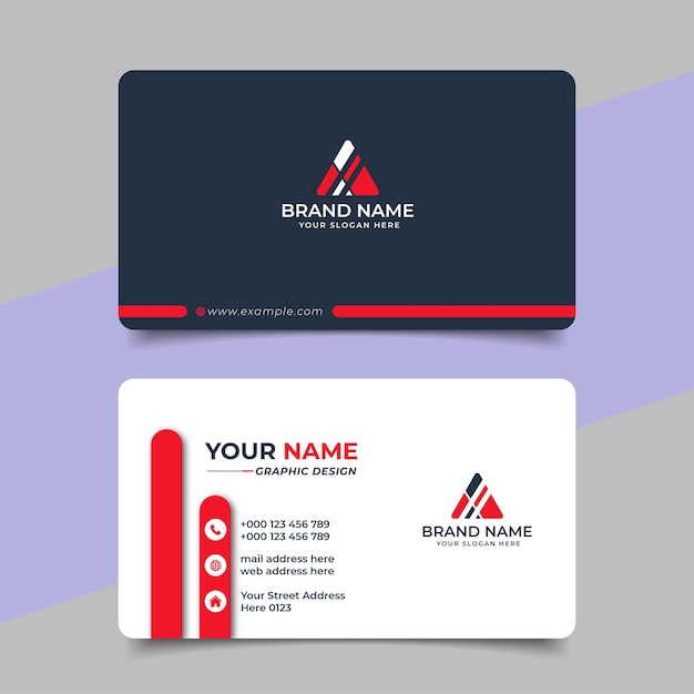 Creative modern professional business card template design