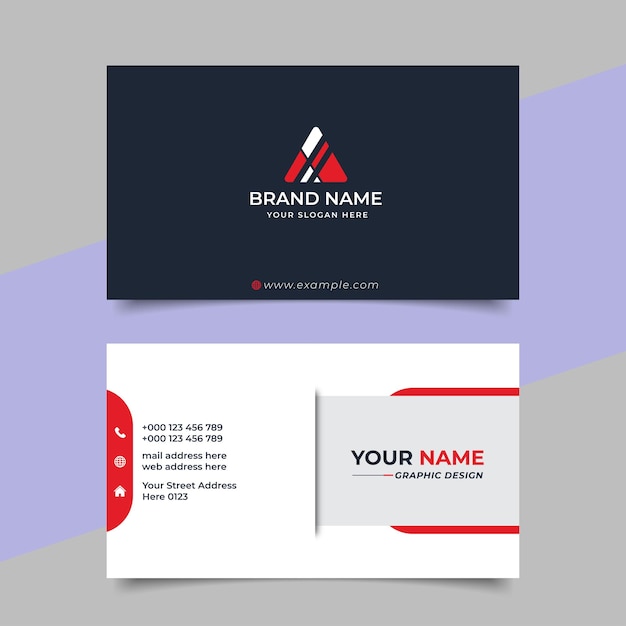 Creative modern professional business card template design