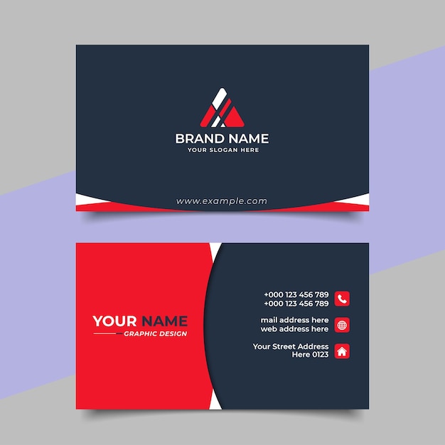 Creative modern professional business card template design