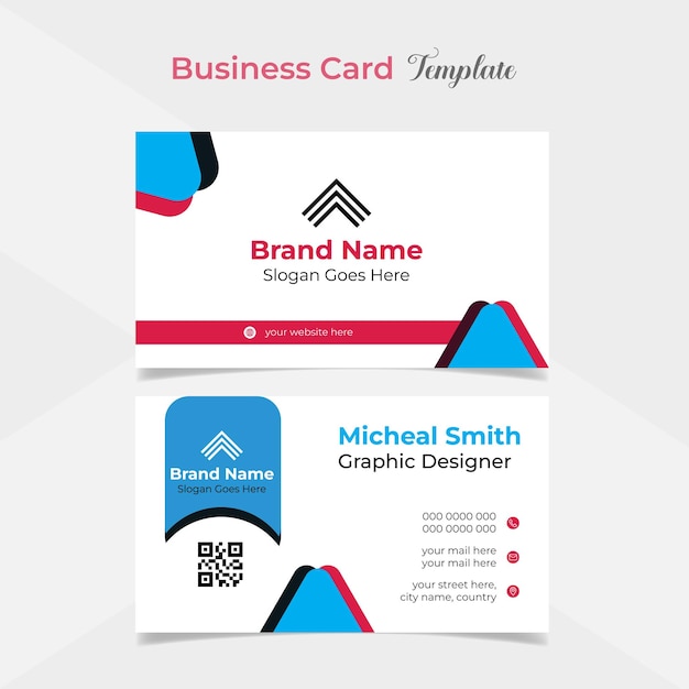 creative modern and professional business card template design