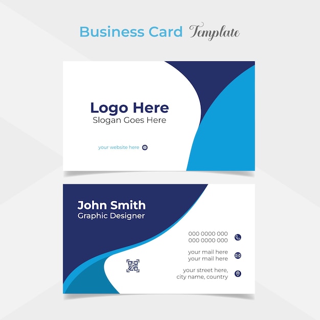 creative modern and professional business card template design