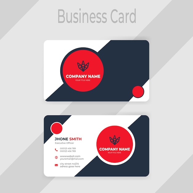 Creative modern professional business card template design