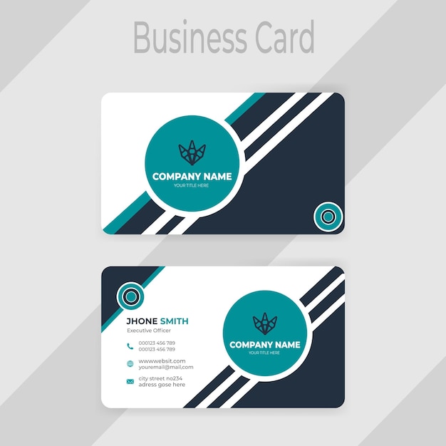 Vector creative modern professional business card template design