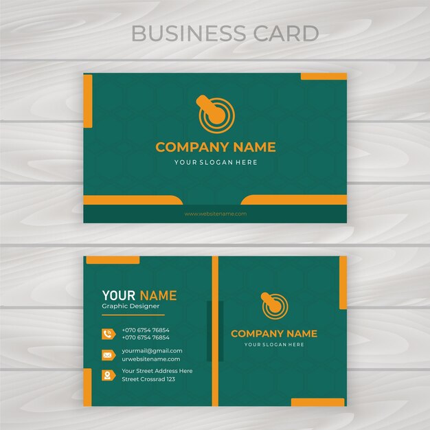 Creative modern professional business card template design