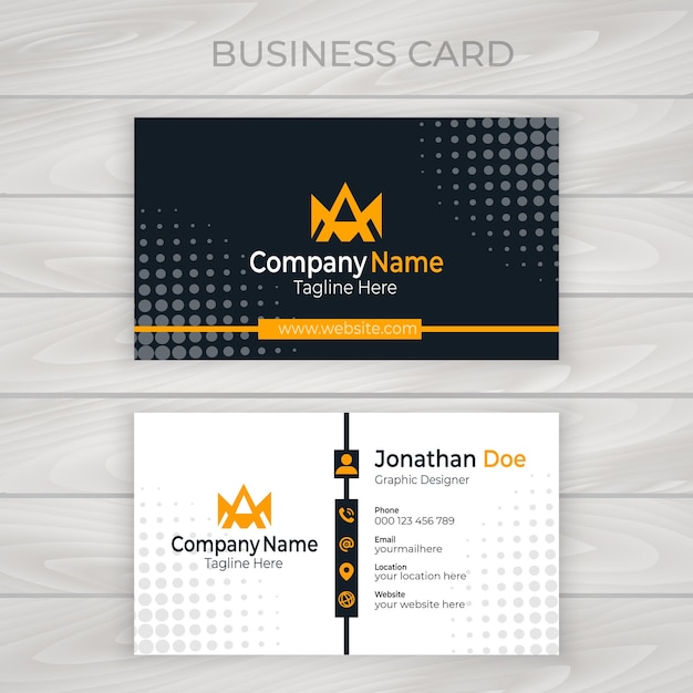 Creative modern professional business card template design