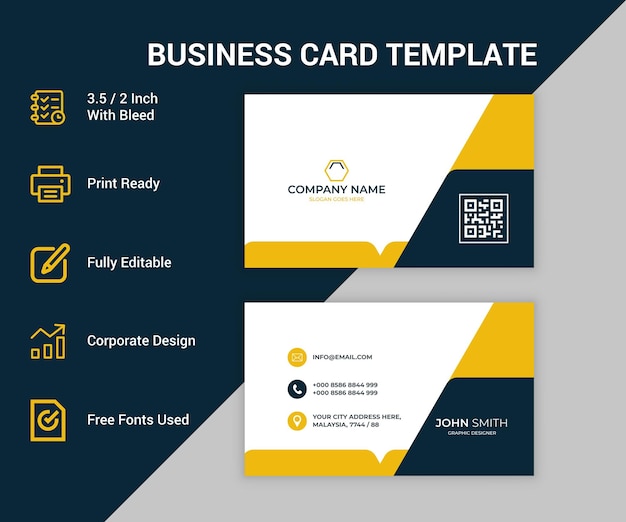 Creative and modern professional business card template