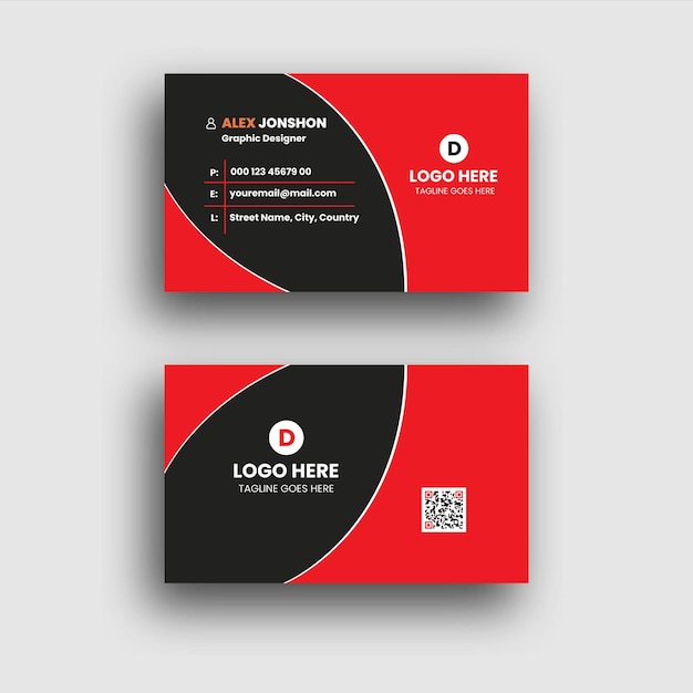 Creative modern professional business card template