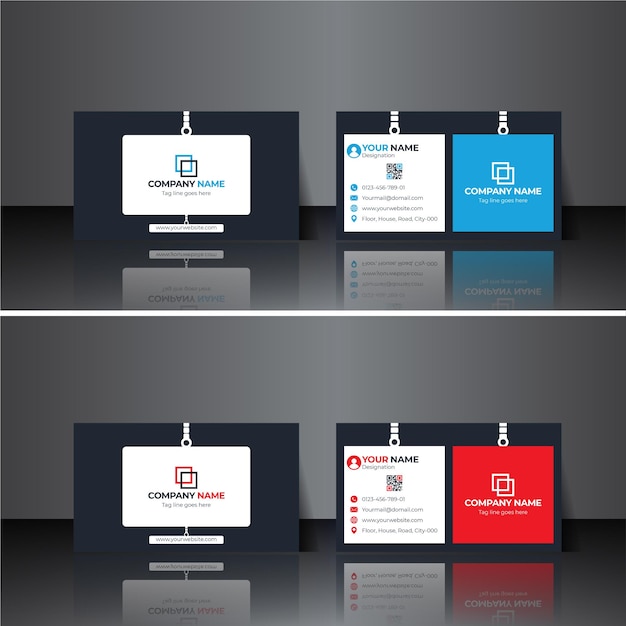 Creative modern professional business card vector design Template for Corporate Company