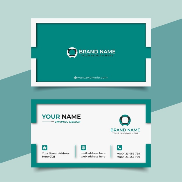 creative modern professional business card vector design