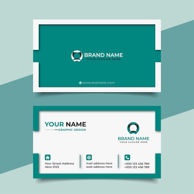 Creative modern professional business card vector design