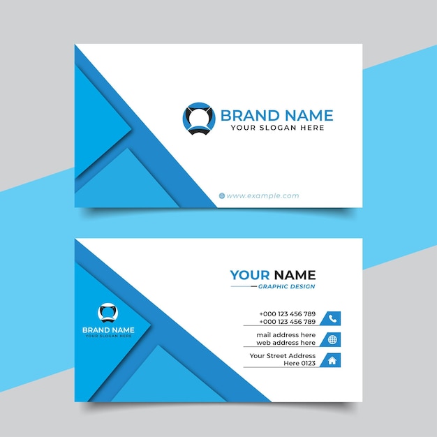 Creative modern professional business card vector design