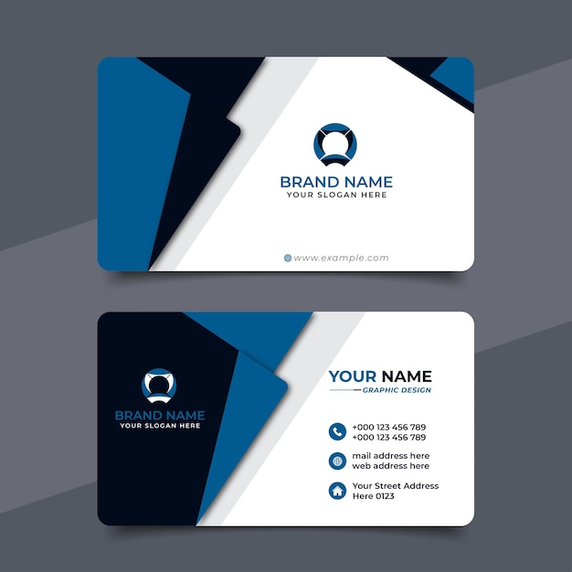 Creative modern professional business card vector design