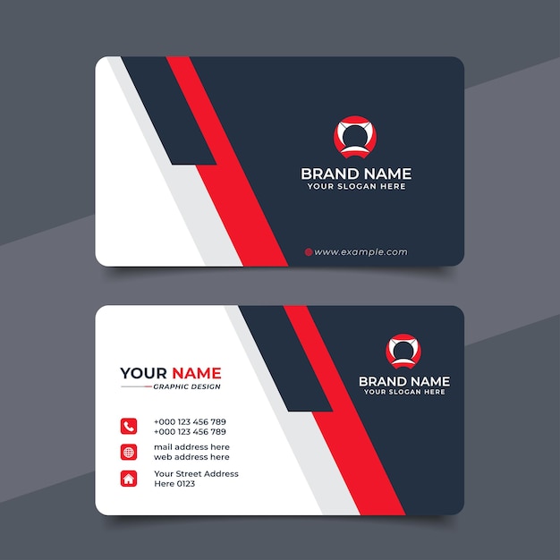 Creative modern professional business card vector design