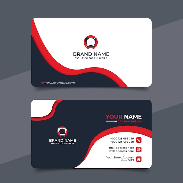 Creative modern professional business card vector design