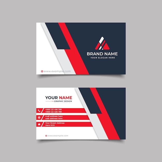 Creative modern professional business card vector design