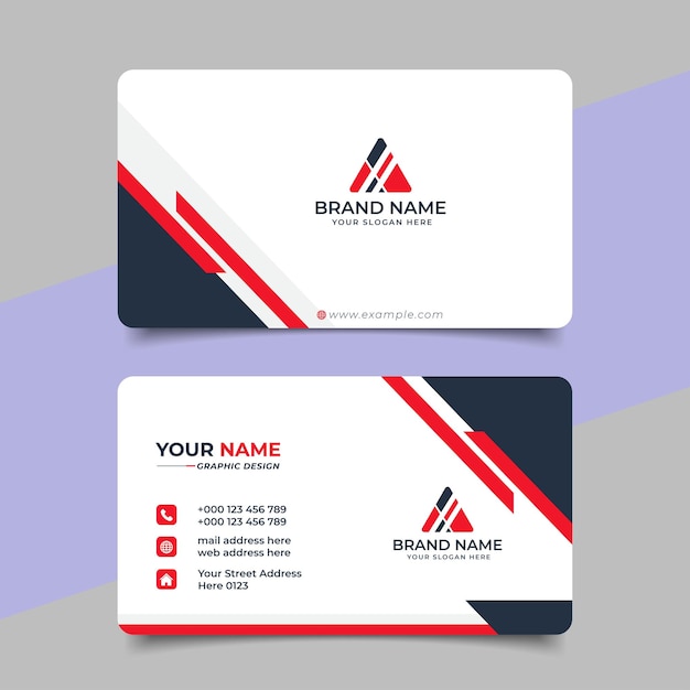 Creative modern professional business card vector design