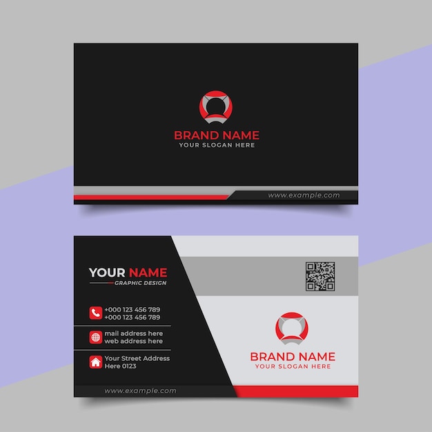 Creative modern professional business card vector design