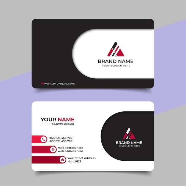 Creative modern professional business card vector design