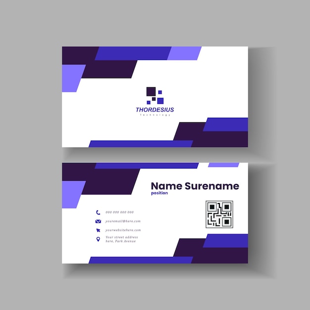 Creative modern professional business card vector design