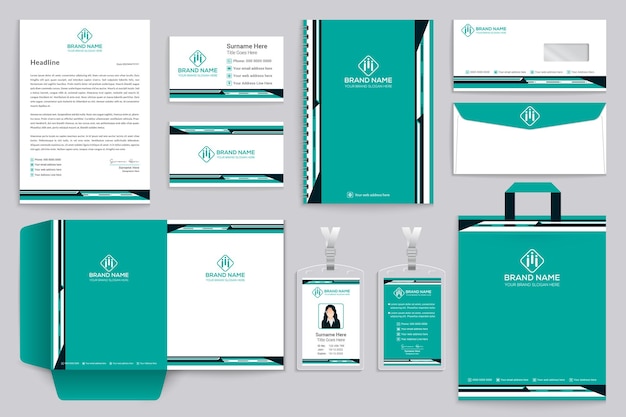 Creative modern professional stationery template design