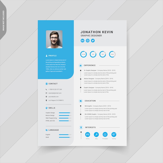 Creative modern resume template