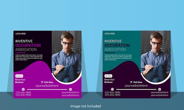 Vector creative and modern social media post design template