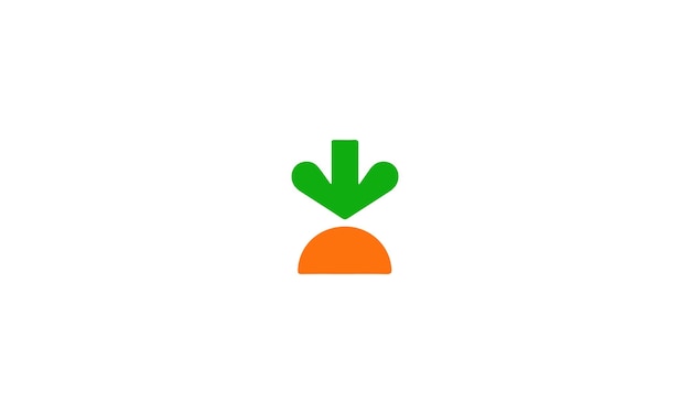 Creative and modern sweet carrot for fruit, vegetable