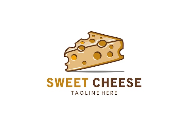 Креативный современный дизайн логотипа сладкого сыра
