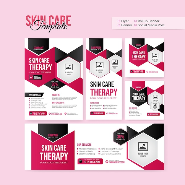 Vector creative and modern template bundle collection