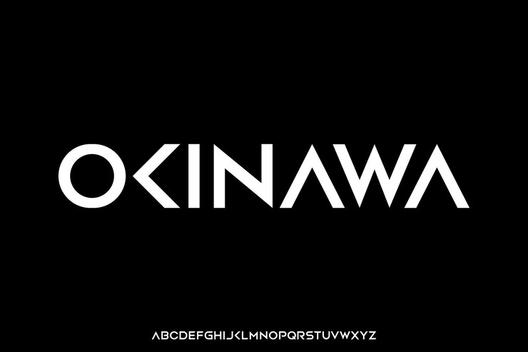 Vector creative modern unique alphabet display font vector luxury and clean sans serif typography style illustration