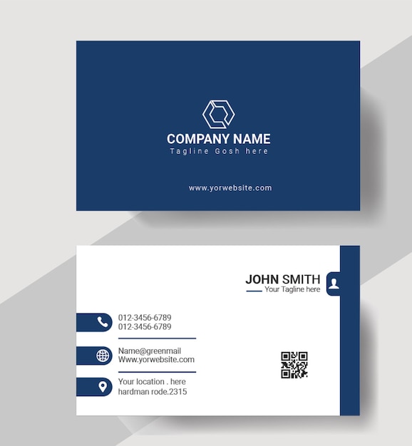 Vector creative modrean business card