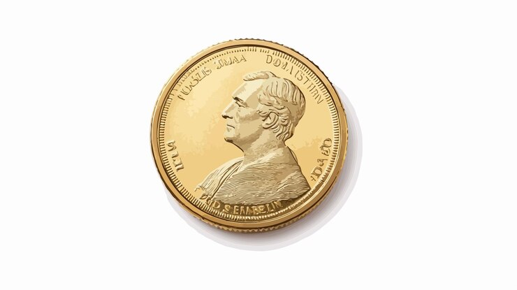 Vector creative money spending ideas with golden dollar coin for finance concepts