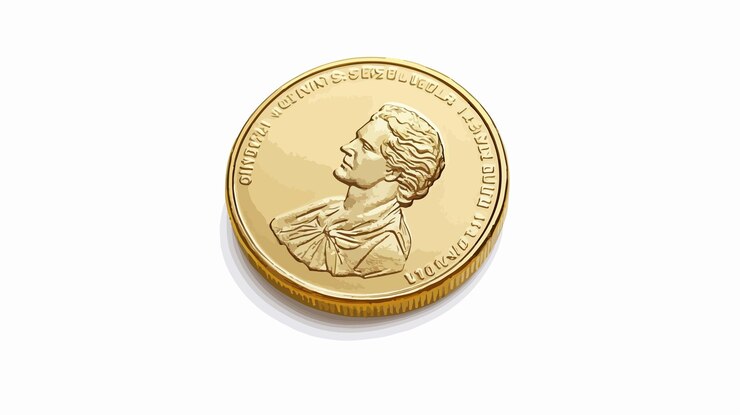 Vector creative money spending ideas with golden dollar coin for finance concepts