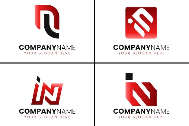 Creative monogram letter in logo design