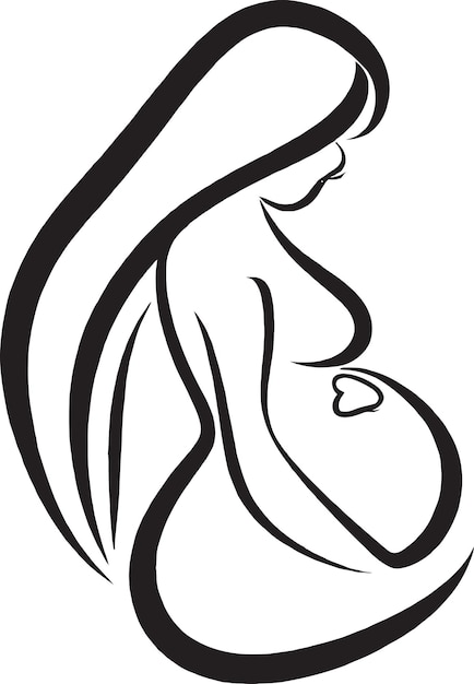 Creative Mother and Child Logo for an Art School