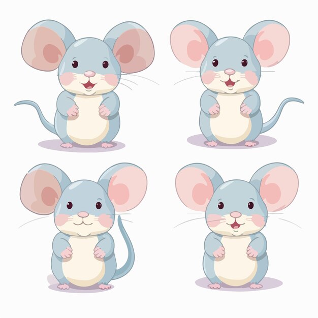 Creative mouse illustrations showcasing their delicate features