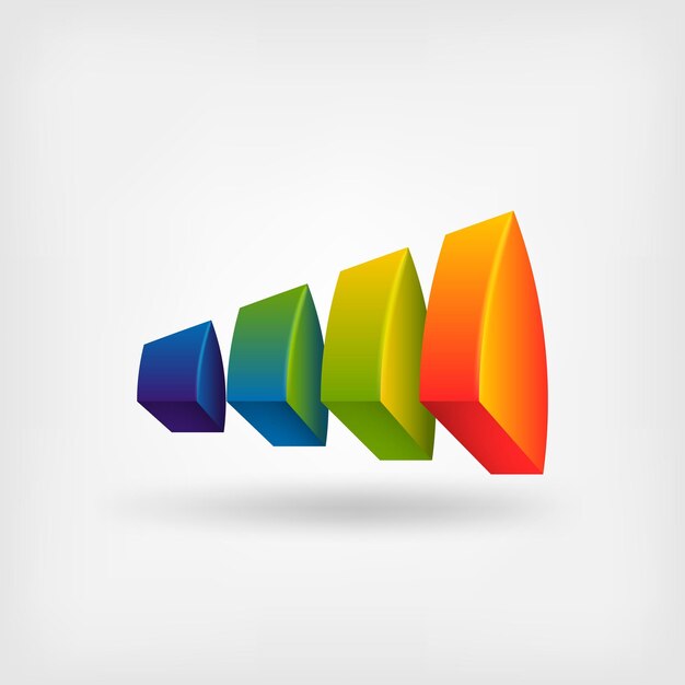 Creative multicolor abstract symbol design template