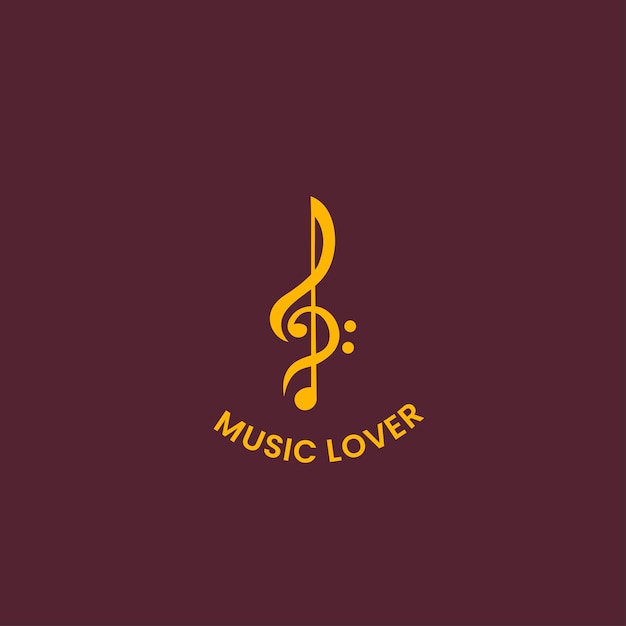 creative music symbolic logo design template