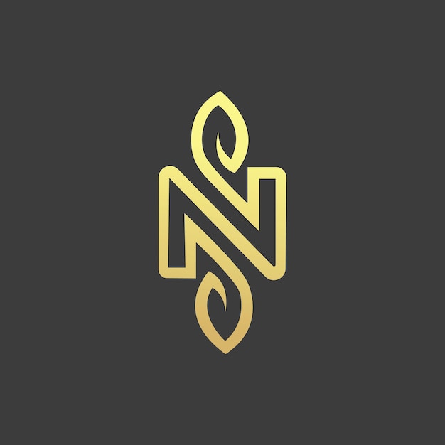 Premium Vector | Creative n logo design