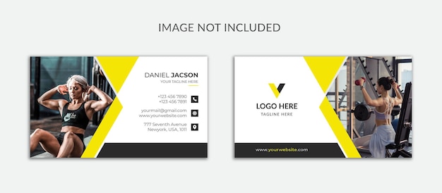 Creative name card and business card premium vector
