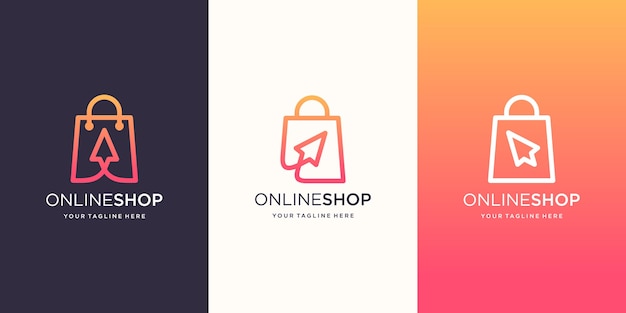 Creative Online Shop Logo designs Template