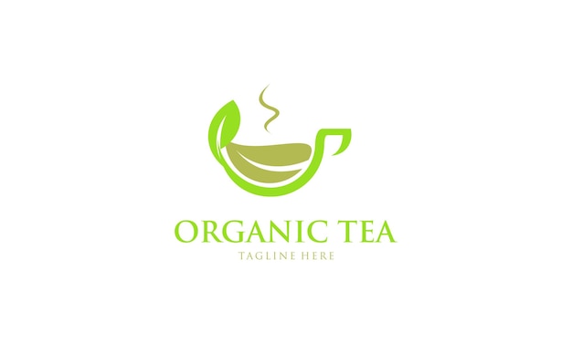 Creative organic green tea logo design