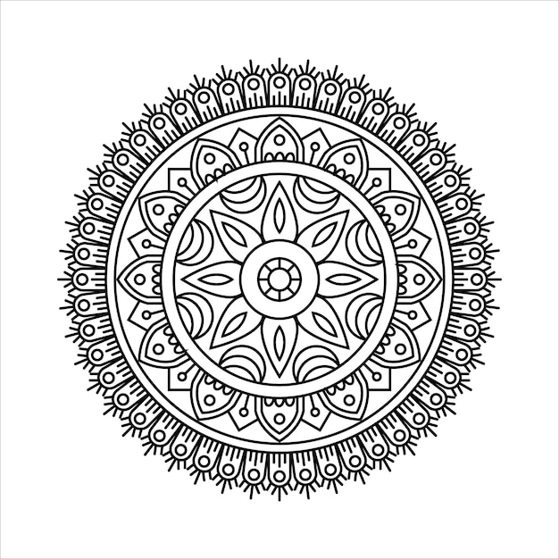 Creative Outline Mandala