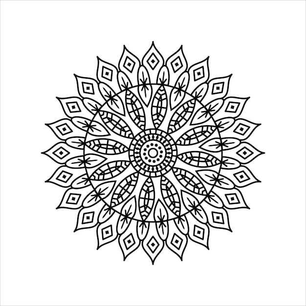 Creative Outline Mandala