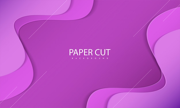 Creative Paper Cut Background. 