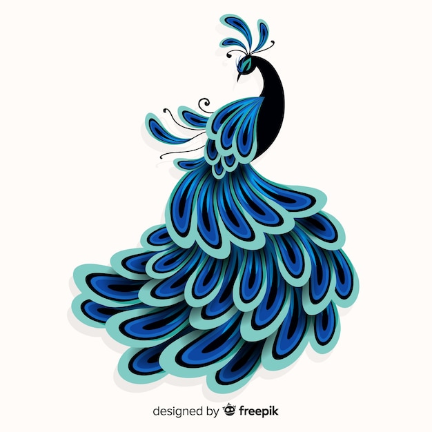 Creative peacock design