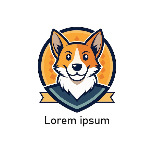 creative pet logos on white background
