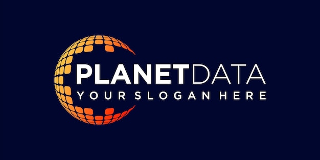 Creative planet data Business Logo Design Template