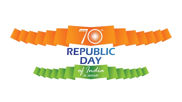 Poster, banner o flyer creativi per republic day of india