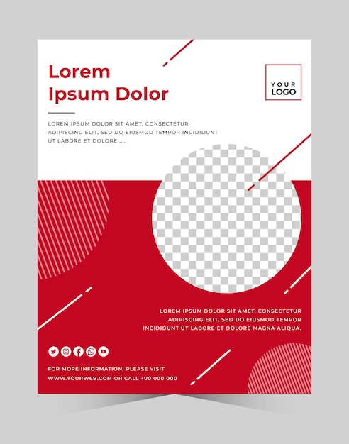 Vector creative poster template for business or event
